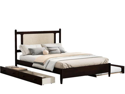 Platform Bed With 2 Big Drawers & Trundle