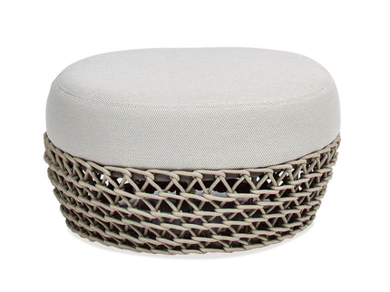 Willow - Round Upholstered Patio Ottoman