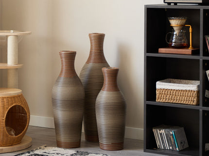 Classic And Neat Floor Vase, High Independent Flower Stand (Set of 3)