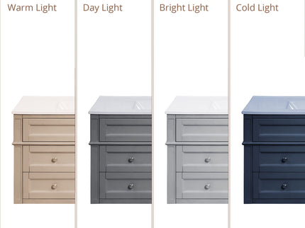 Modern Wall Mounted Floating Cabinet With Double Drawer And Sink