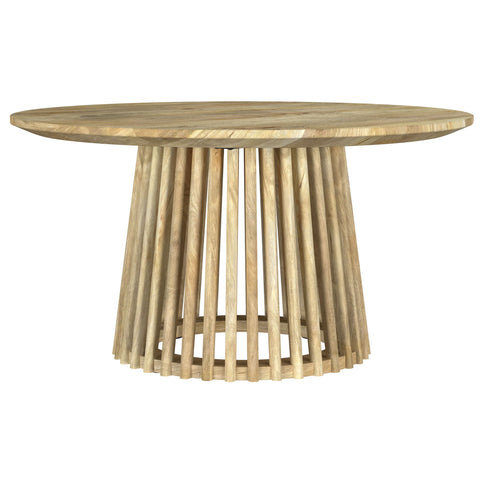 Diana - 2 Piece Round Coffee And End Table Set - Natural