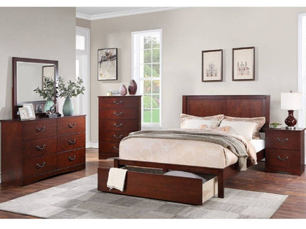 Bed With 2 Panel Headboard