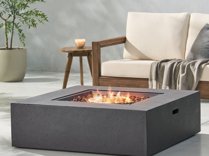Modern 50, 000 Btu Square Fire Table With Propane Tank