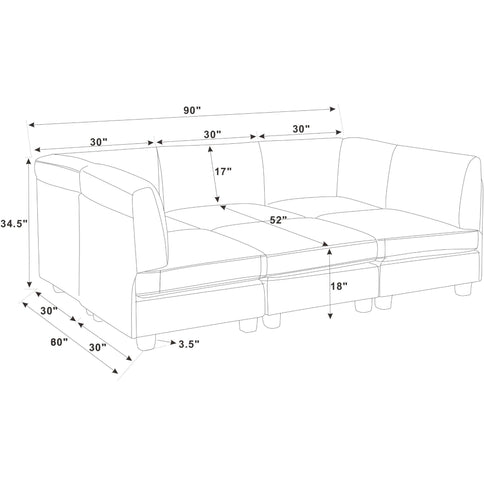 Upholstered Modular Sectional