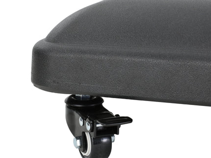 Wheelie - Stylish Square Umbrella Base With Stainless Steel Pole Handle