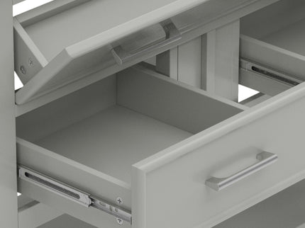 Bathroom Vanity With Ceramic Sink, Tip Out Tray & 2 Full Extension Drawers