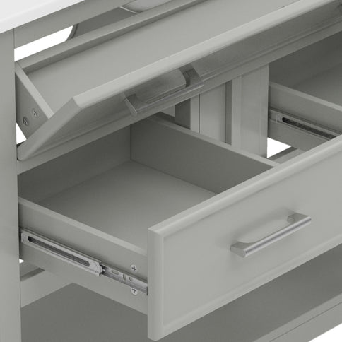 Bathroom Vanity With Ceramic Sink, Tip Out Tray & 2 Full Extension Drawers