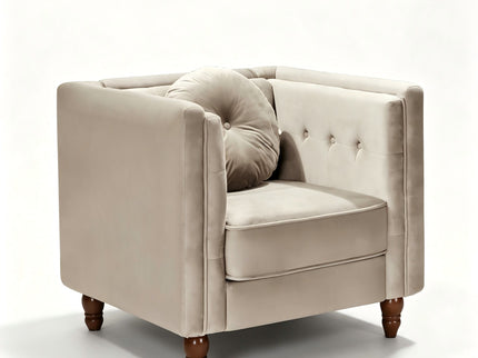 Chesterfield Accent Tufted Square Arm Side Chair