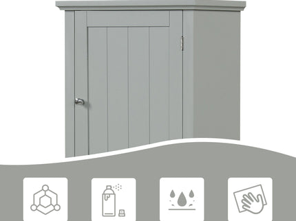 Tall Freestanding Bathroom Storage Cabinet With Drawer And Adjustable Shelf