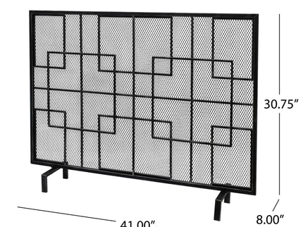 Dorothy - Modern Single Panel Iron Fire Screen