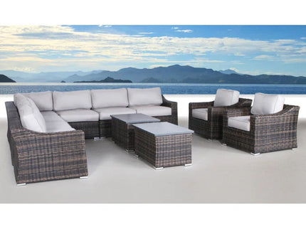 Stylish Sofa Seating Group With Cushions Perfect For Outdoor Gatherings