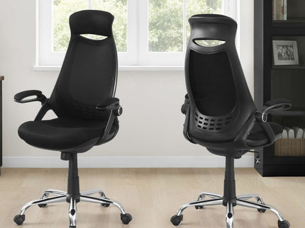 Office Chair, Adjustable Height, Swivel, Ergonomic, Armrests, Contemporary & Modern