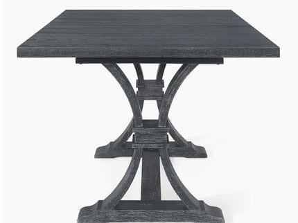 Devingo - Extendable Dining Table Rustic Style - Gray