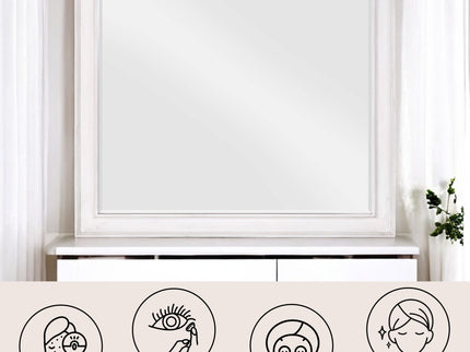 Katia - Weathered Mirror - White