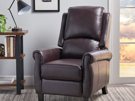 Memphis - Standard Recliner Club Chair - Burgundy