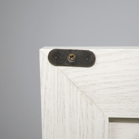 Sideboard Cabinet With Mirrored Doors, Adjustable Shelf, Metal Handles