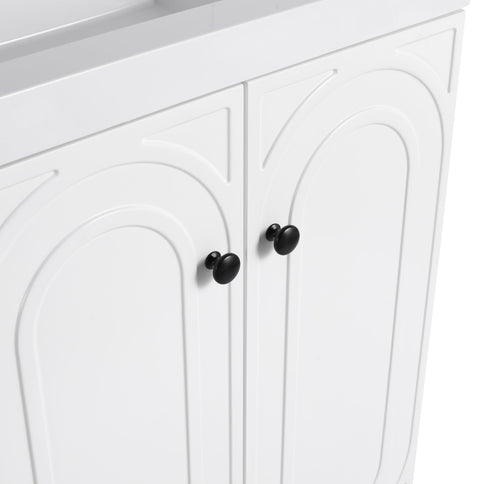 Modern Freestanding Bathroom Vanity With Soft Close Cabinet Doors