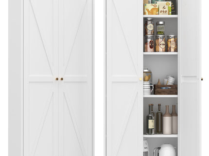 Adjustable 2 Door Storage Cabinet With Adjustable Shelves