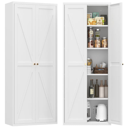 Adjustable 2 Door Storage Cabinet With Adjustable Shelves