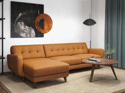 Allison - Mid-Century Modern Sectional Sofa Chaise