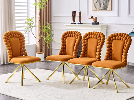 Puffy Bubble, Ball Chain Chair For Dining Room & Kitchen (Set of 2)