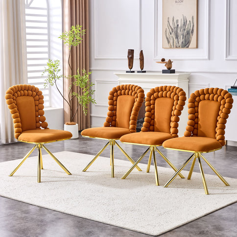Puffy Bubble, Ball Chain Chair For Dining Room & Kitchen (Set of 2)