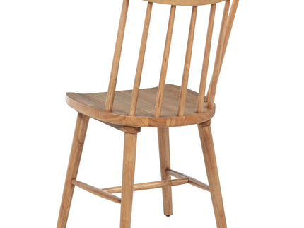 6 Piece Extension Leaf Dining Set With Expandable Table, Spindle Back Chairs And Bench - Natural
