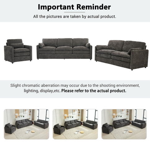 Cozy Sofa Set Oversized Comfy Cloud Sofa With Double Cushion