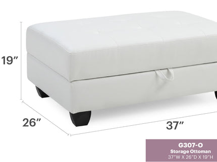 Stylish Storage Contemporary Ottoman