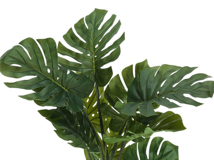 45" Tall, Artificial Plant, Monstera Tree, Indoor, Faux, Fake, Floor, Greenery, Potted, Real Touch, Decorative - Green / Black
