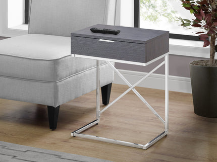 Accent Side Table, Storage Drawer, Spacious Tabletop, Contemporary & Modern