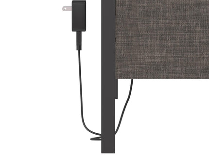Paloma - Twin Bed With Dual USB Port - Linen