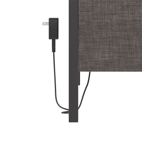 Paloma - Twin Bed With Dual USB Port - Linen