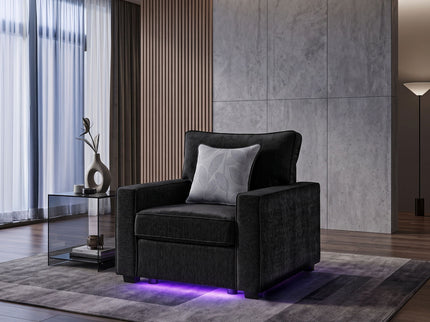 Rita - Accent Chair With LED Underlighting