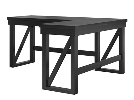 Crestwood - Lift Top L Desk - Black