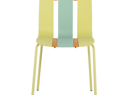 Modern Striped Blocking Single Chairs, Waterproof And Fade Resistant (Set of 4)