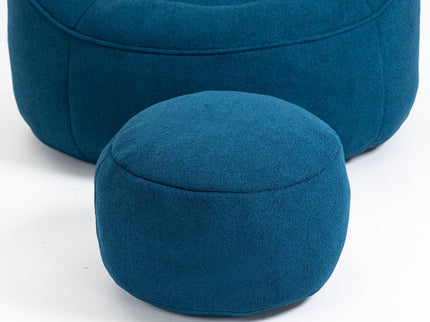 Bedding Bean Bag Sofa Chair High Pressure Foam With Footrest