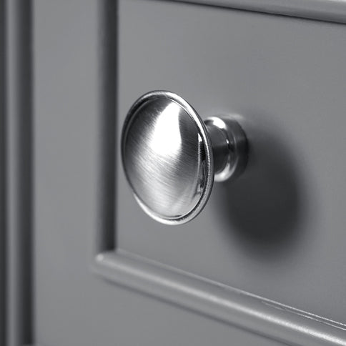 Transitional Style Bathroom Vanity Cabinet With Ceramic Sink