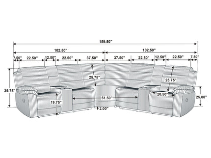 Kendra - Reclining Sectional Sofa