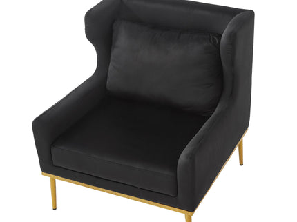 Elegant Curved Armrest Accent Armchair