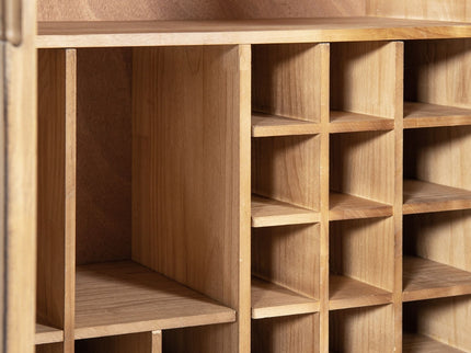 Nolan - Bar Cabinet With Wine Storage - Brown