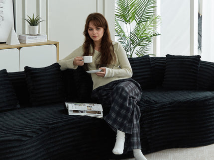 Sectional Sofa, Oversized 4 Seater With Deep Seat Design
