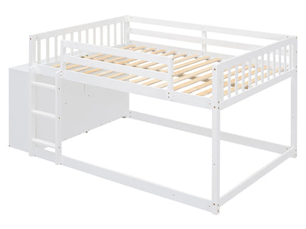 Bunk Bed With 4 Drawers And 3 Shelves