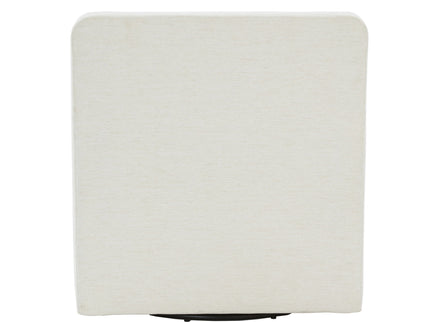 Tolland - Swivel Accent Chair With Antique Brass Nailhead Trim - Cream