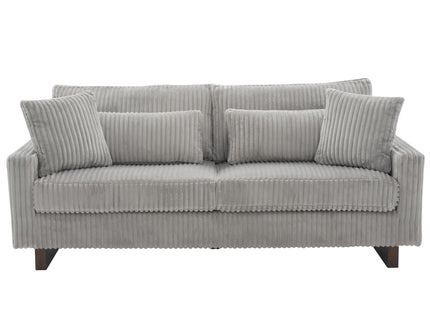 Modern Loveseat Sofa With 4 Pillows