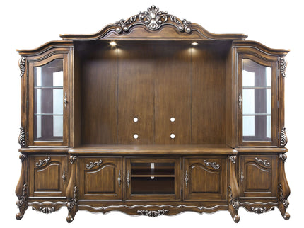 Latisha - Entertainment Center - Antique Oak