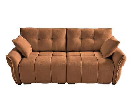 Modern Sofa & Pillows, Textured Cover, High Rebound Cushions