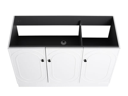 Contemporary Freestanding Bathroom Vanity With Resin Sink & Soft-Close Cabinet Doors