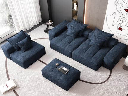 Modern Oversized Diy Combination Modular Sectional Sofa & Pillows