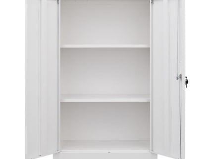 Metal Storage Cabinet With Locking Doors And Adjustable Shelf, Folding Filing Storage Cabinet, Folding Storage Locker Cabinet For Home Office, School, Garage